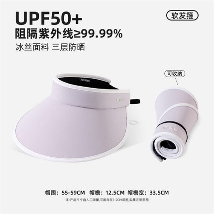 Women's Summer Trendy Korean Fashion Versatile Face-Slimming Visor Hat for Outdoor Commuting, Cycling, Sun Protection, and Sunshade