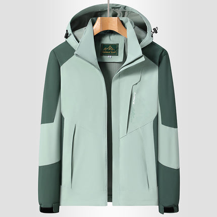 Factory Direct couple outdoor leisure jacket jacket Men's Outdoor color matching waterproof windproof jacket jacket New