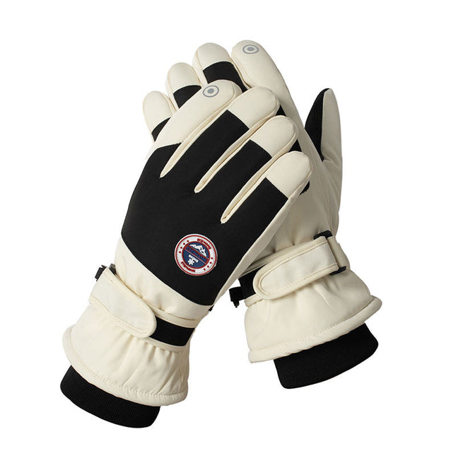 Winter skiing men's and women's gloves outdoor warm windproof cold riding anti-slip touch screen splash water A23-HXHB