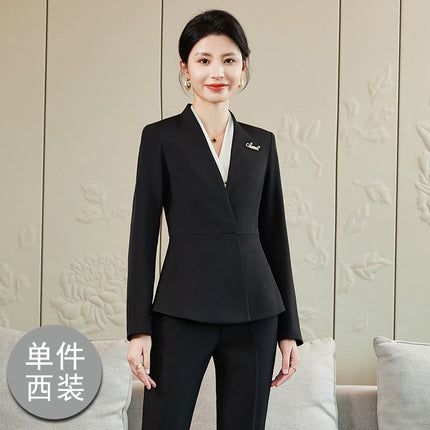 Suit Skirt, Business Attire, Goddess-Style Suit Set, Beauty Salon Front Desk, Hotel Sales Department, Jewelry Store Work Uniform