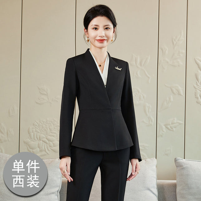 Suit Skirt, Business Attire, Goddess-Style Suit Set, Beauty Salon Front Desk, Hotel Sales Department, Jewelry Store Work Uniform