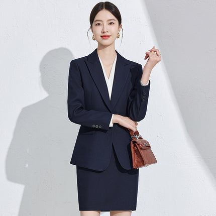 Business Suit suit Women's Spring and Autumn High-end Interview Formations High-end Sense Tooling Temperament Work Clothes Suit Jacket