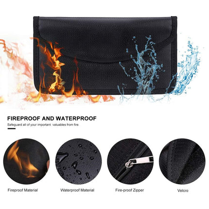 New cross-border mobile phone signal shielding bag waterproof fireproof zipper 7 inch car shielding key case RFID set