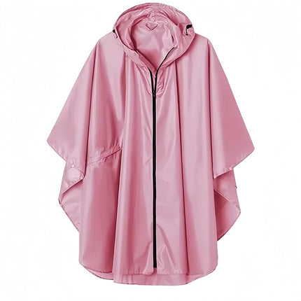 Amazon Fashion Cloak Raincoat Adult Men and Women Zipper Cloak Raincoat Poncho Backpack Cycling Outdoor Camping