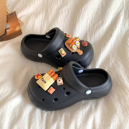 Trendy Thick-Soled Eva Clogs for Girls, Summer 2026 Outdoor Wear, Non-Slip, Odor-Resistant, Ultra-Comfortable Beach Shoes