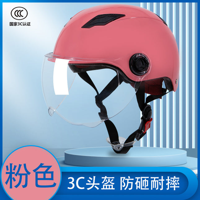 Diwolf wholesale 3C certification men's and women's battery car summer riding sunscreen four seasons with half helmet electric car helmet