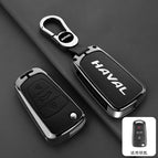 [haval d model trunk + horn button] double-sided leather with pebbled black + b02 buckle