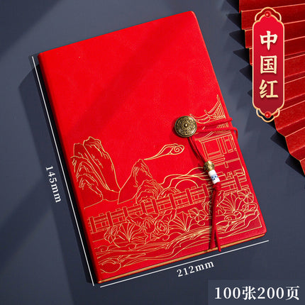 High color value national fashion A5 notebook to send customers business notebook gift box suit bronzing process can be customized