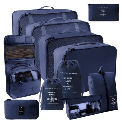 Travel Storage suit Seven-Piece Set of Partition Storage and Arrangement for Home Travel Portable Expansion and Decreposition Travel