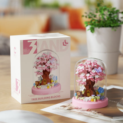Compatible with Lego Forever Flower Sunflower Rose Fleshy Potted Plants Assembled Building Blocks Toy Valentine's Day Gift for Girls