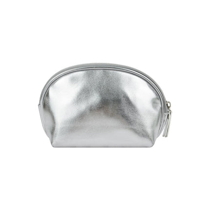 Cross-border Korean-style silver soft leather cosmetic bag three-piece women's wash bag high-grade waterproof women's cosmetic bag customization