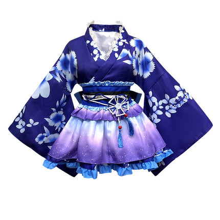 All Employees Lovelive Summer Festival Yukata Awakening Real Ji Haiwei Fruit Kimono Exported to Japan Jile Jingwan House