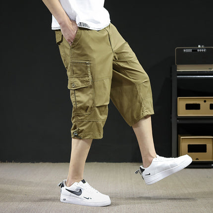 Foreign trade for men's shorts summer outdoor youth overalls cropped pants loose casual multi-pocket shorts wholesale