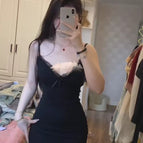 Black black [with chest pad] / S