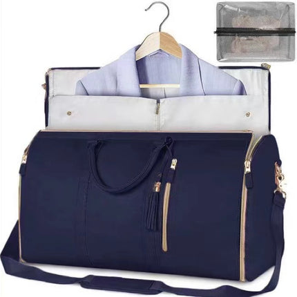 Foreign trade new ladies folding suit travel bag multi-functional storage bag large capacity large PU hand luggage bag