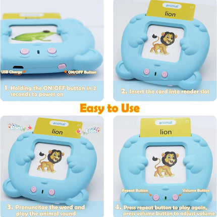 Cross-Border Portuguese Card Machine Talking Flash Cards Portuguese Card Machine Early Education Learning Machine