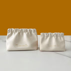 Set [large + small] / Pleated storage bag-white