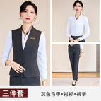 Gray vest + b25 gray pants + 6706 white shirt / S