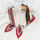L024-139-02 red / 70cm wrinkled square towel