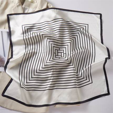 100% Mulberry Silk 70 Square Scarf New Fashion High-End Versatile Elegant Silk Scarf Hangzhou Silk Gift