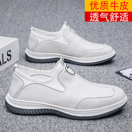 2022 Spring and Autumn Soft Peas Shoes Men's Casual Driving Shoes Soft Sole Fashionable All-match Sneakers Board Shoes