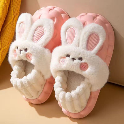 Anti-Slip Waterproof Winter White Rabbit Removable and Washable Dormitory Warm Home Cotton Couple Warm Little White Rabbit Room