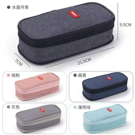 600D Multifunctional Stretchable Pencil Case Stationery Box High Color Value Large Capacity Multifunctional Stationery Pencil Case Portable