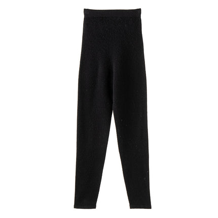 100% Pure Cashmere Leggings Cashmere Pants New Seamless One-Piece Butt-Lifting Pants Knitted Leggings Fashionable Commuting