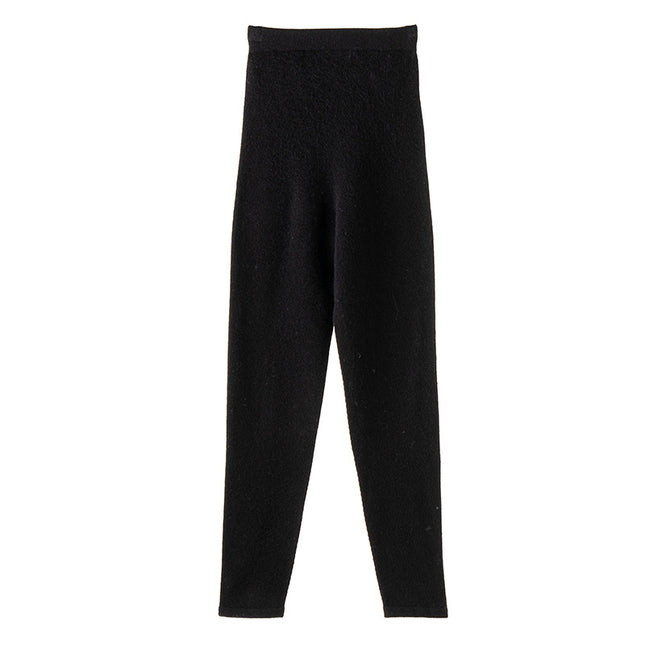 100% Pure Cashmere Leggings Cashmere Pants New Seamless One-Piece Butt-Lifting Pants Knitted Leggings Fashionable Commuting