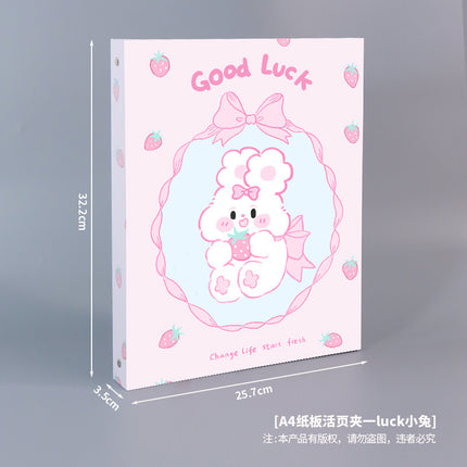 Special Paper Loose-leaf Cardboard Case A4DIY Cover Four Holes Removable Small Fresh Hand Account Note Cover