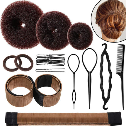 Cross-border explosions hair curler set hair pull pin ball head flower bud hair braid artifact bridal hair accessories braided hair