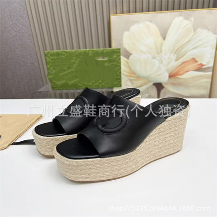 Women's Sandals 2025 Spring and Summer New Korean Style Platform Sole Women's Shoes Thick Sole Round Toe Small Sandals for Women