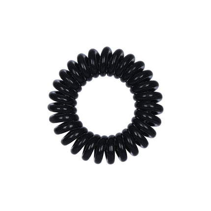 Outer Diameter 4cm Black Phone Cord Hair Tie Korean Hair Tie Hair Rope Transparent White Rubber Band Wire Coil Headwear