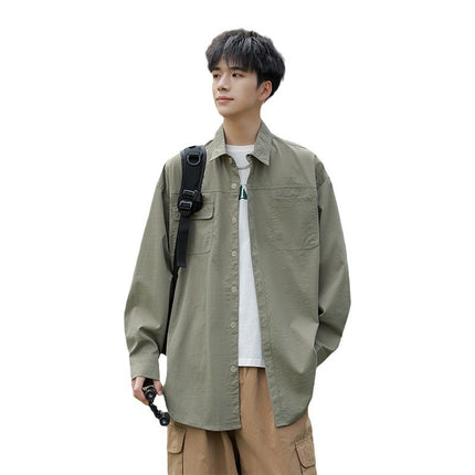 Autumn 2024 New Shirt Xinjiang Outdoor Series All-match Work Jacket Travel Camping Casual Men's Wear