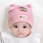 Hat bear pink single hat / 1-12 months 38-46cm