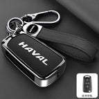 [haval d model trunk + unlock button] double-sided leather with pebbled black + a04 rope + rope buckle