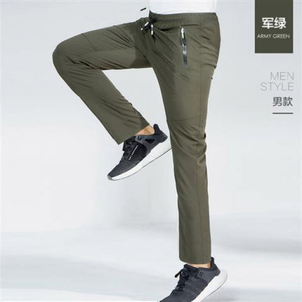 Jacket Pants Men's Autumn and Winter Thin Trousers Loose Casual Outdoor Quick-Drying Pants Women's Breathable Elastic Hiking Pants Wholesale