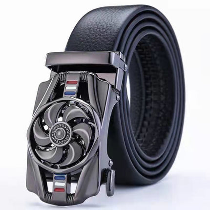 Time-to-time belt men's belt automatic buckle trembles fast hand explosion casual Joker simple fashion wholesale generation hair