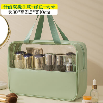 New Large Capacity Cosmetic Bag Desktop Box Swimming Waterproof Transparent Bag Travel Portable Toiletry Storage Bag