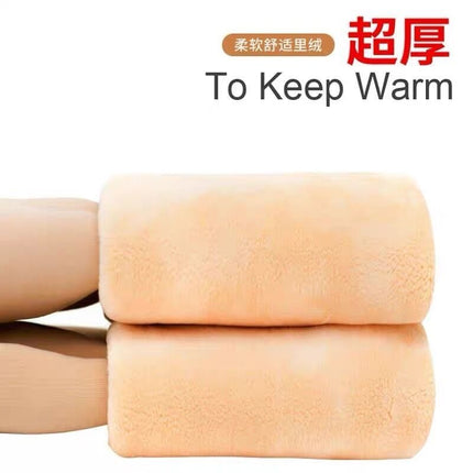 500 Cert Thick Leggings Women's Autumn and Winter Outer Wear fleece-lined Thickened Flesh Color Skin Color Light Leg Artifact Naked Pantyhose