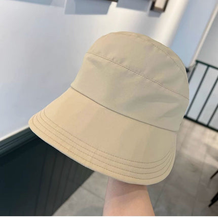 Summer Quick-drying Hat Ruth Same-style Hangable Mask Shown Face Small Sun Hat High Pedytail Foldable Thin Sun Protection Hat