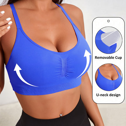 Cross-border New Tight Yoga Bra Vest European and American Sports Underwear Quick-drying Running Yoga Clothes Fitness Top Women
