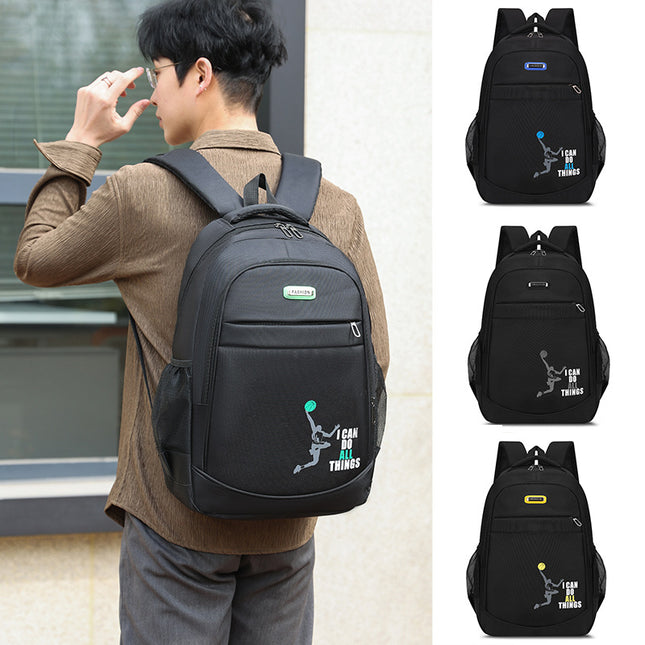 Spot wholesale men's backpack business computer bag Korean fashion college students schoolbag leisure travel backpack