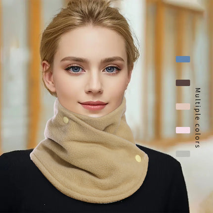 Factory direct autumn and winter plush ins style high color value neck collar warm cold students cute Joker scarf