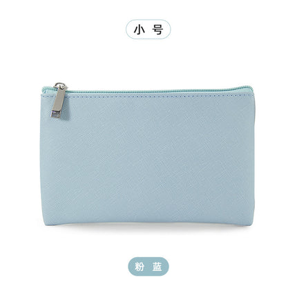Cross-Border Hot Model Spot Pu Leather Simple Cosmetics Bag Portable Women's Cosmetic Bag Small Carry-On Women's Coin Purse