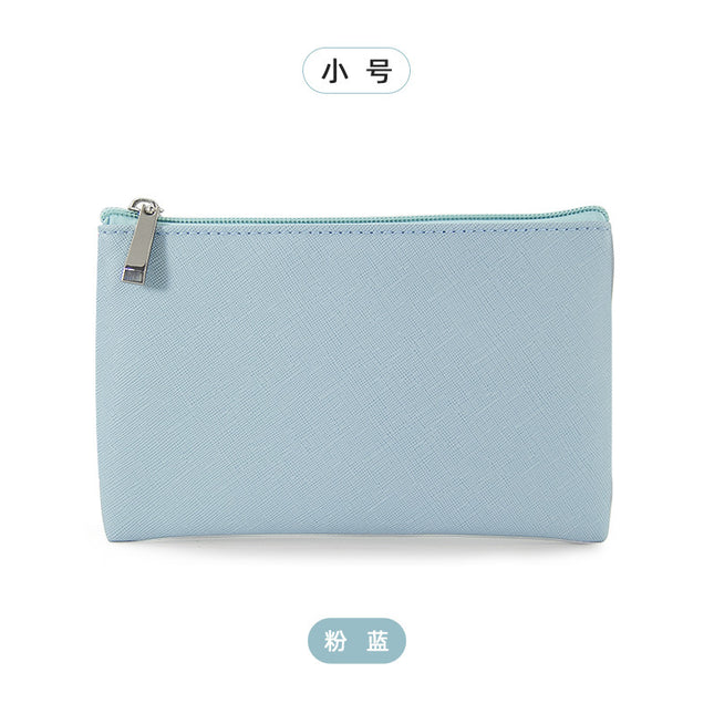 Cross-Border Hot Model Spot Pu Leather Simple Cosmetics Bag Portable Women's Cosmetic Bag Small Carry-On Women's Coin Purse