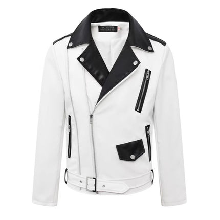 2025 Men's Tops Spring and Autumn Fashion Easiest for Match Leather Tops Men's Thin Men's Leather Tops Top Casual Tops