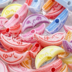 Mixed colors randomly / 15 moon 5*12mm 0.5kg about 3200 pieces