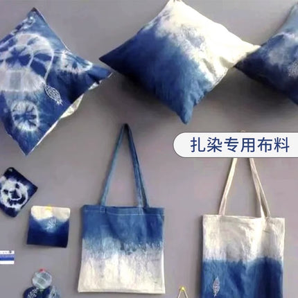 Handmade Tie-Dye Pure Cotton Square Scarf, Hat, Hair Tie, Socks, T-Shirt, Canvas Bag, DIY Materials, Team Building, School Crafts