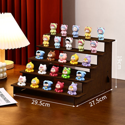 Live Broadcast Display Doll Rack 2-5 Layers Display Rack Small Ornaments Storage Desktop Storage Rack Hand-Made Display Ladder Rack